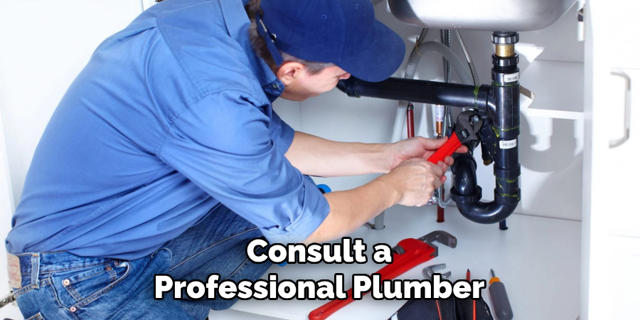 consult a professional plumber