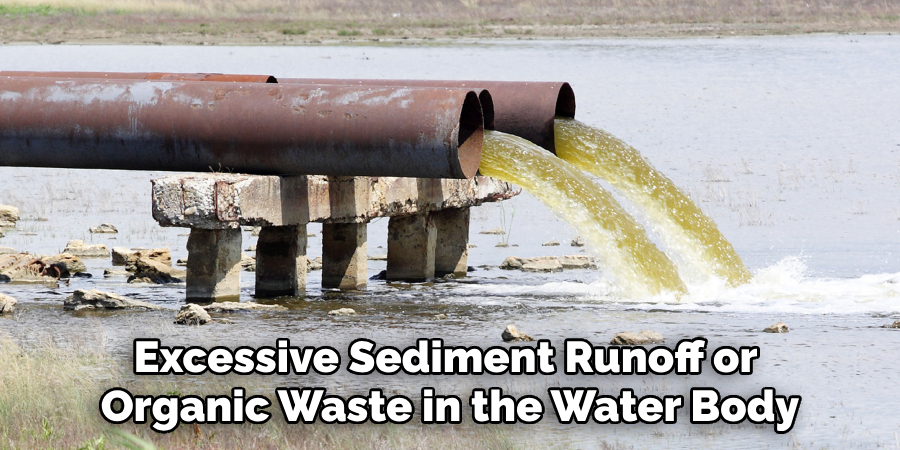 Excessive Sediment Runoff or 
Organic Waste in the Water Body