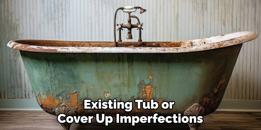 Existing Tub or 
Cover Up Imperfections
