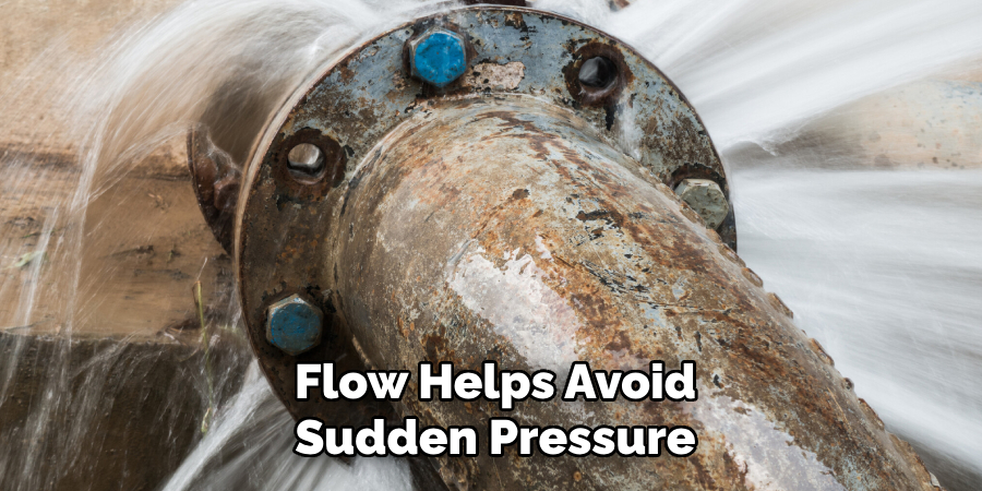 Flow Helps Avoid
Sudden Pressure