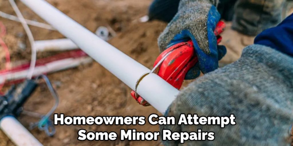 Homeowners Can Attempt 
Some Minor Repairs