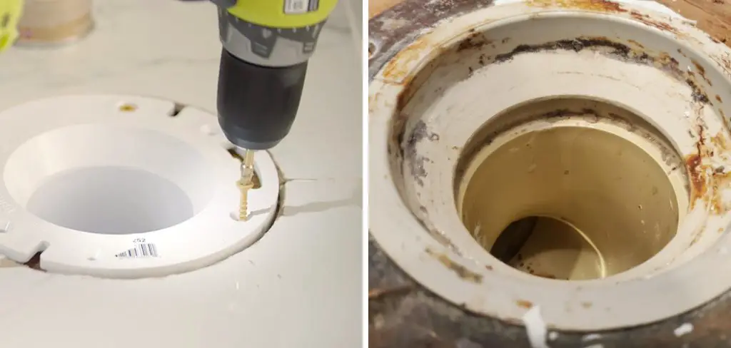 How to Remove Glued Toilet Flange