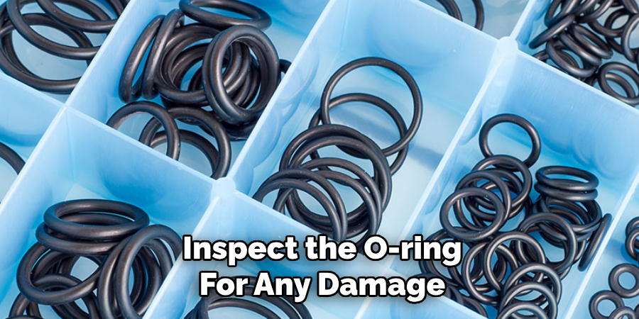 Inspect the O-ring
For Any Damage