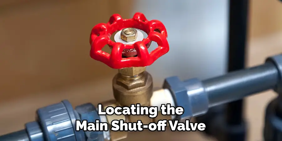 Locating the
Main Shut-off Valve