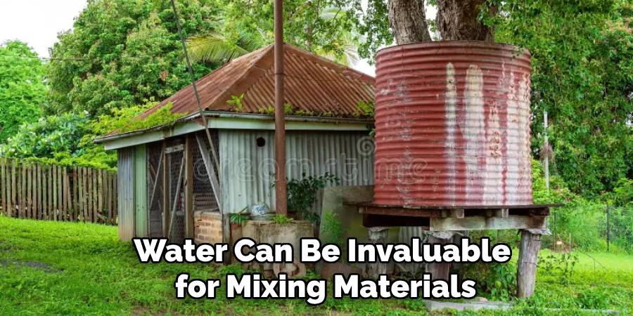 Water Can Be Invaluable for Mixing Materials