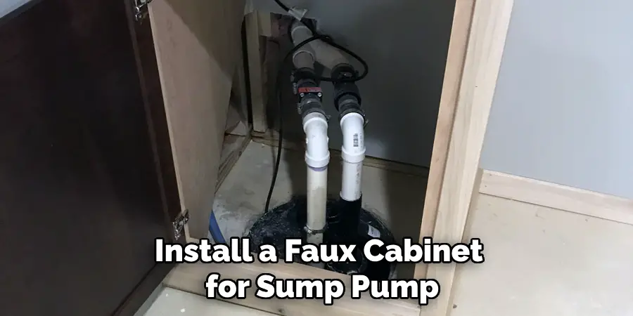 Install a Faux Cabinet for Sump