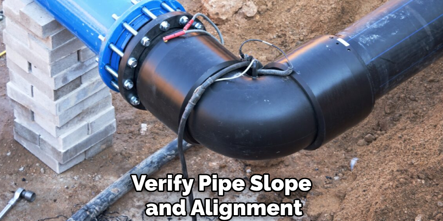 Verify Pipe Slope and Alignment