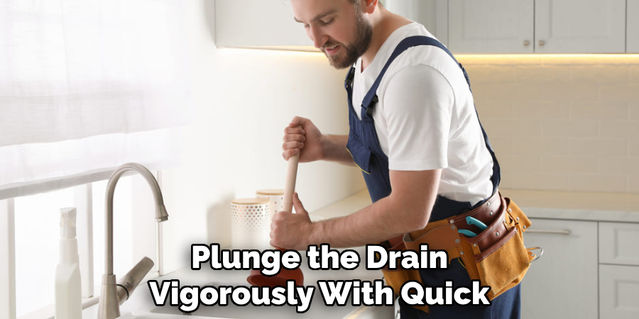 Plunge the Drain Vigorously With Quick