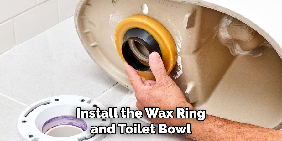 Install the Wax Ring and Toilet Bowl