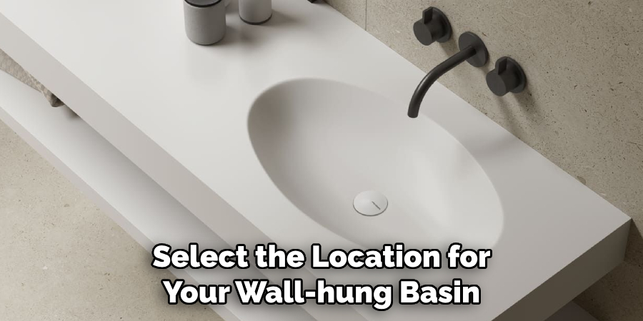 Select the Location for Your Wall-hung Basin