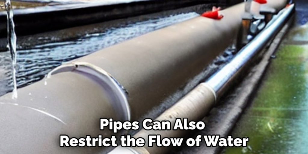 Pipes Can Also 
Restrict the Flow of Water