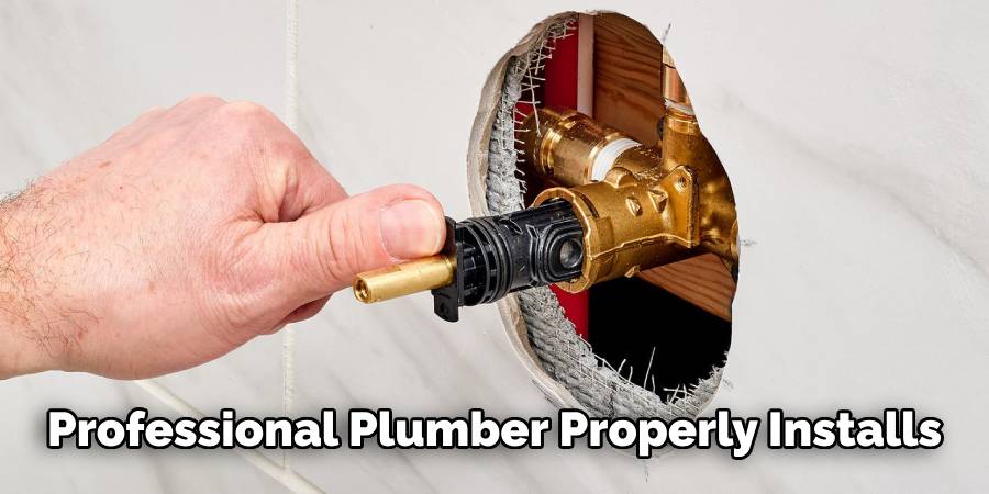 Professional Plumber Properly Installs