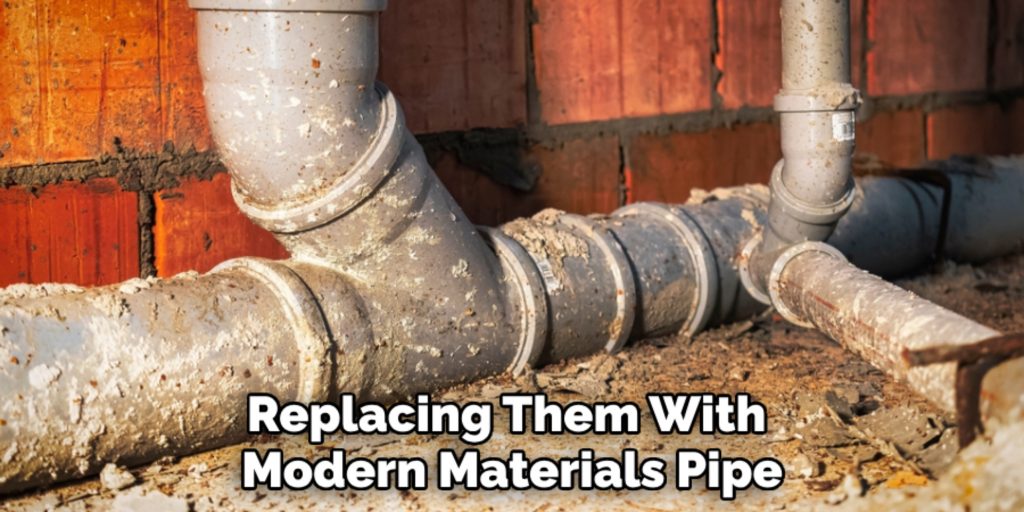 Replacing Them With 
Modern Materials Pipe