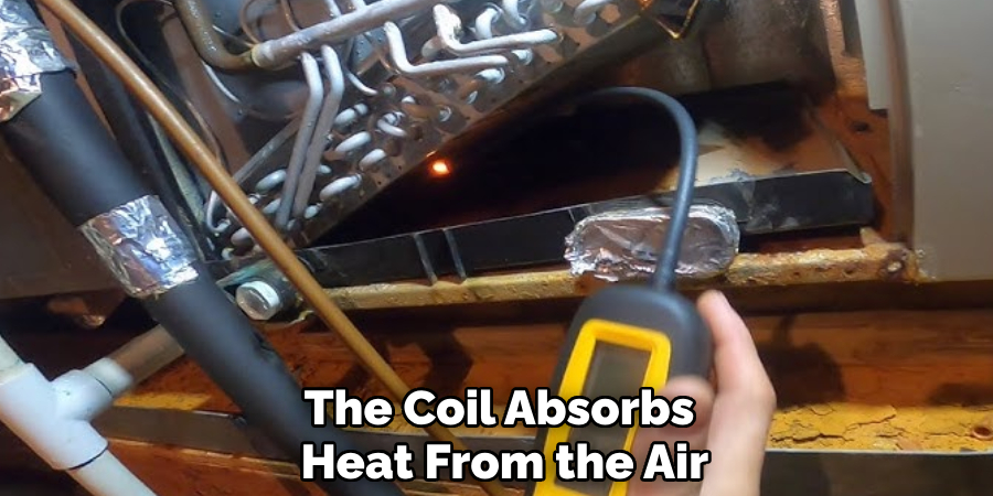 The Coil Absorbs 
Heat From the Air