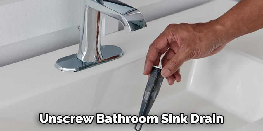 Unscrew Bathroom Sink Drain