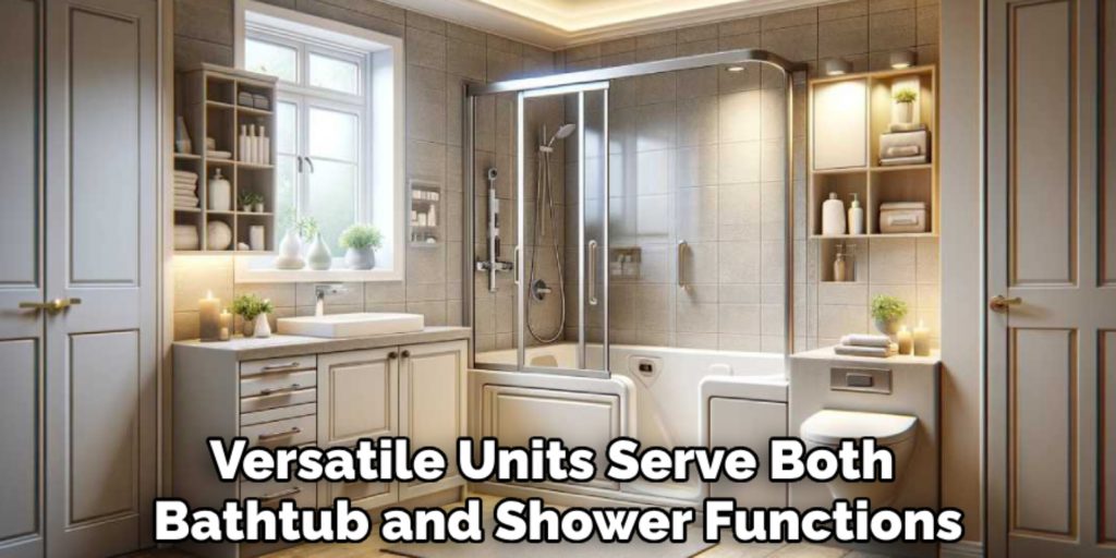 Versatile Units Serve Both 
Bathtub and Shower Functions