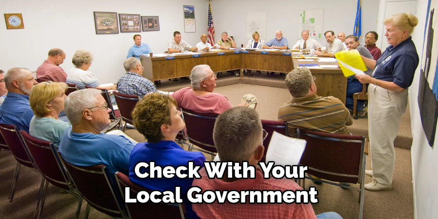 check With Your
Local Government