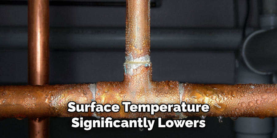 Surface Temperature Significantly Lowers