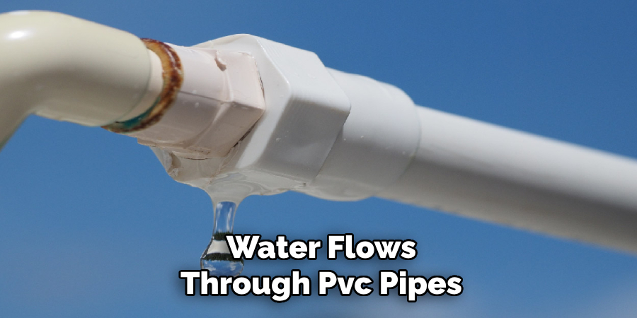 Water Flows Through Pvc Pipes