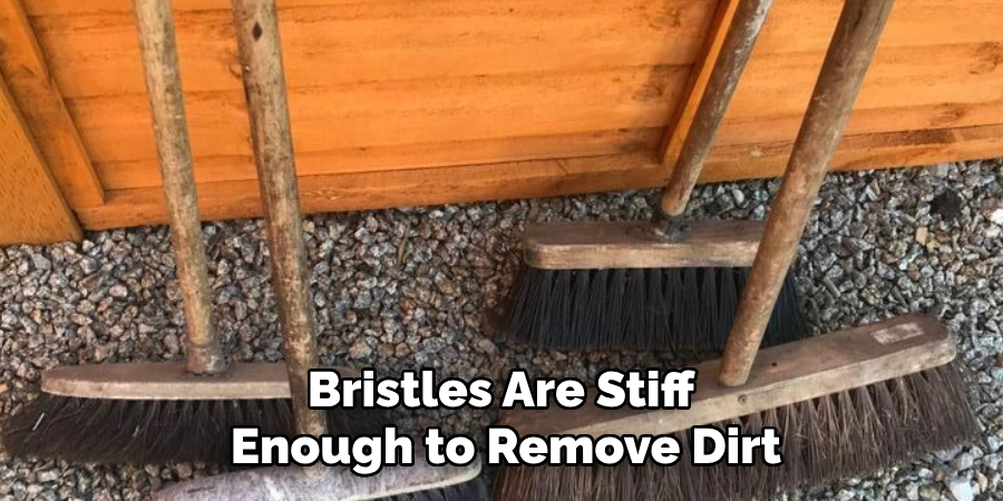 Bristles Are Stiff 
Enough to Remove Dirt