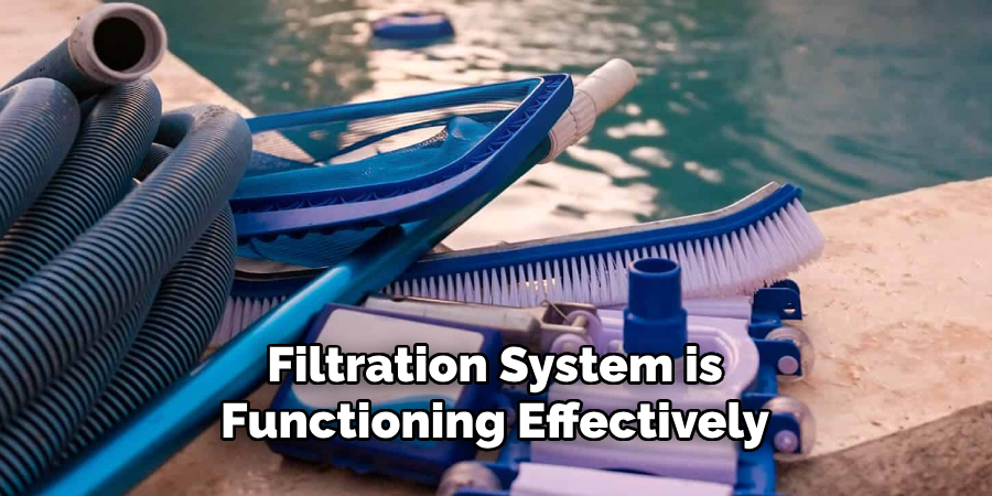 Filtration System is 
Functioning Effectively