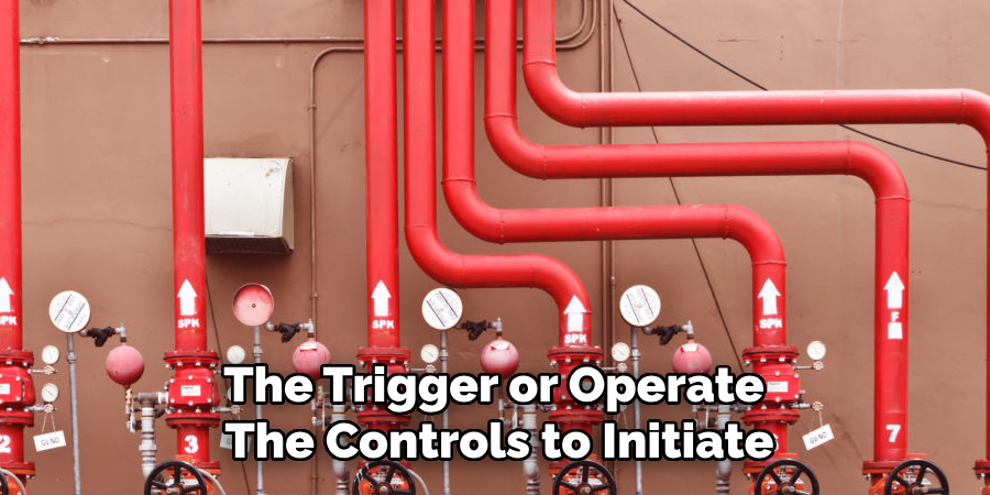 The Trigger or Operate 
The Controls to Initiate