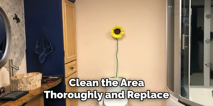 Clean the Area 
Thoroughly and Replace 