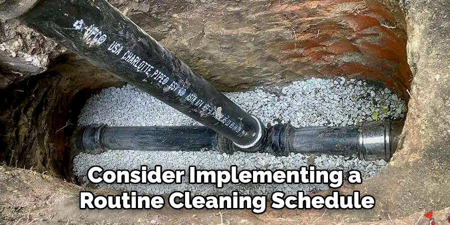 Consider Implementing a 
Routine Cleaning Schedule