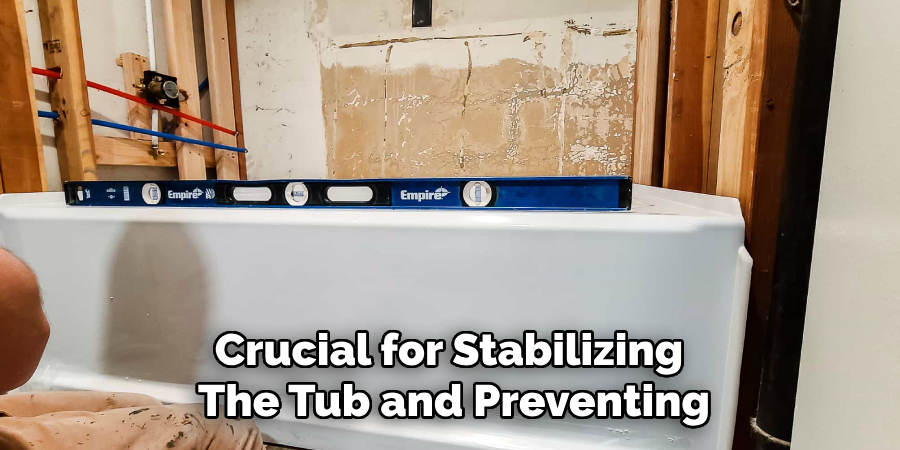 Crucial for Stabilizing
The Tub and Preventing