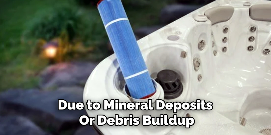 Due to Mineral Deposits
Or Debris Buildup