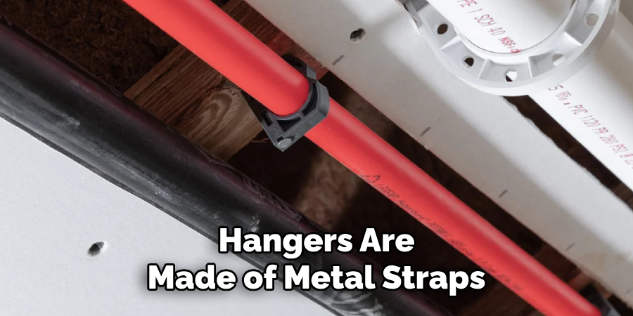 Hangers Are 
Made of Metal Straps