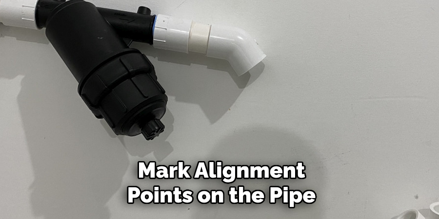 Mark Alignment Points on the Pipe