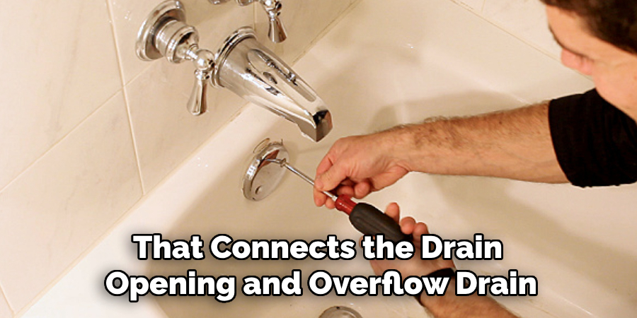 That Connects the Drain
Opening and Overflow Drain