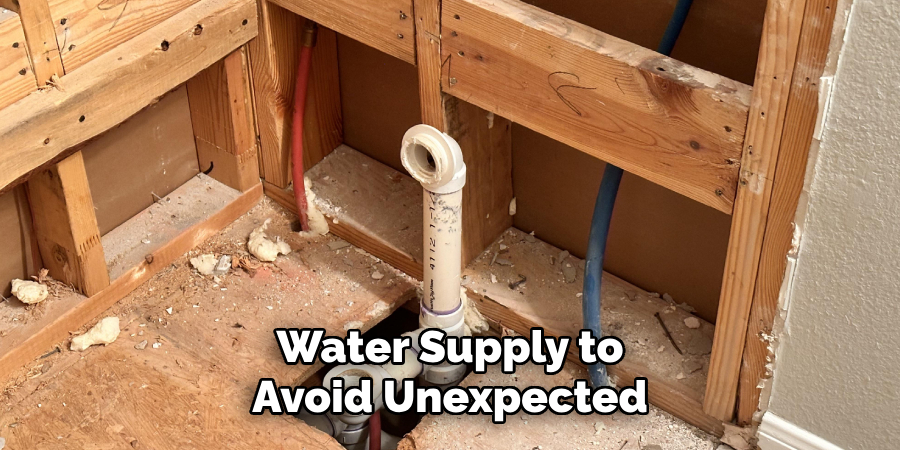 Water Supply to
Avoid Unexpected