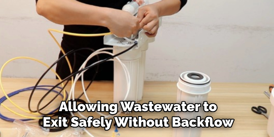Allowing Wastewater to
Exit Safely Without Backflow