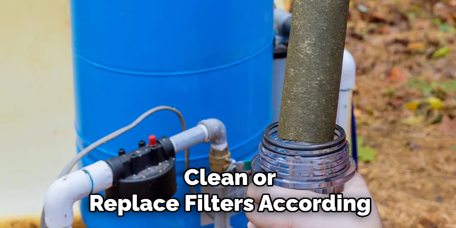 Clean or
Replace Filters According