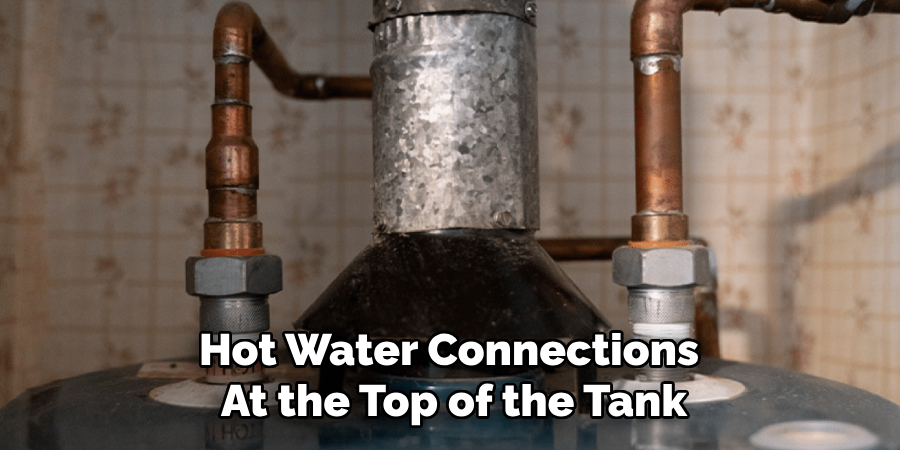 Hot Water Connections
At the Top of the Tank