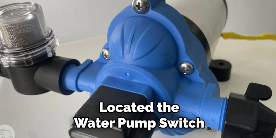 Located the
Water Pump Switch