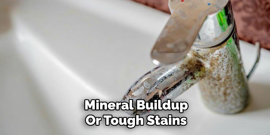 Mineral Buildup
Or Tough Stains
