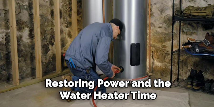 Restoring Power and the
Water Heater Time