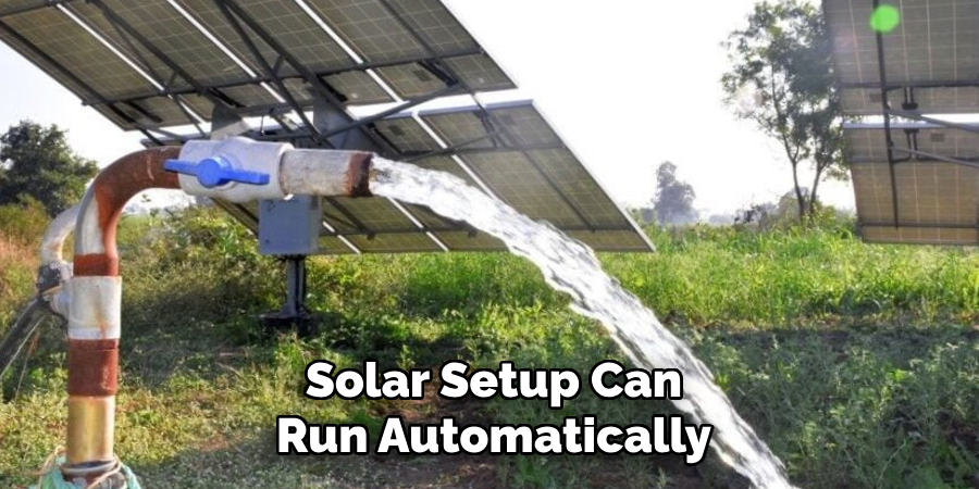 Solar Setup Can
Run Automatically