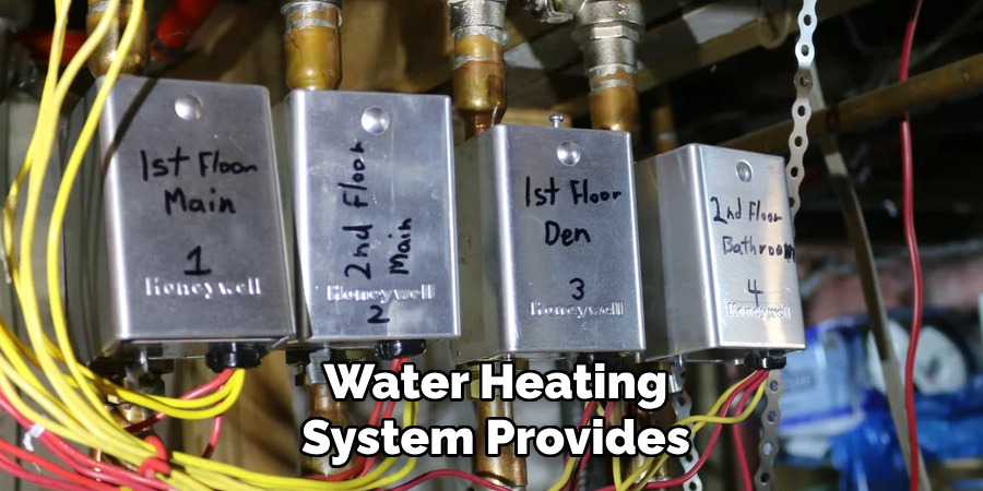 Water Heating
System Provides
