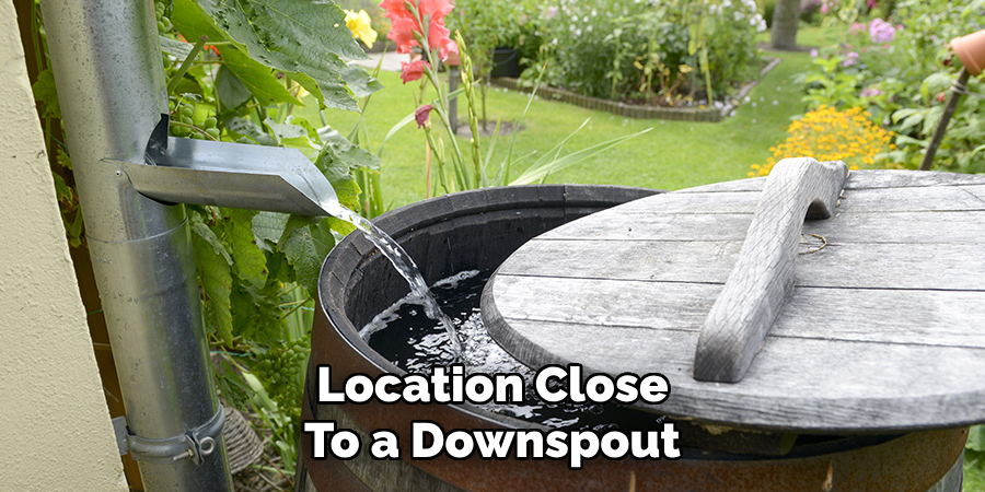 Location Close
To a Downspout