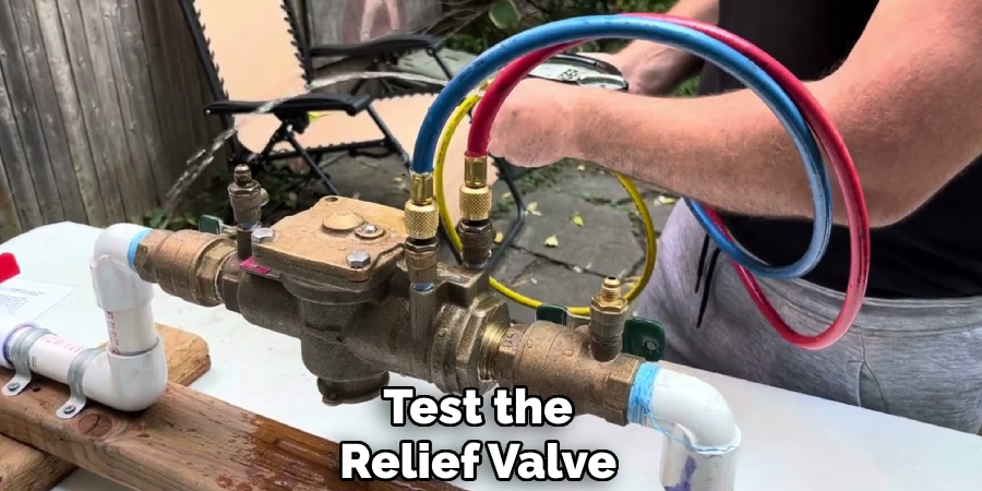 Test the
Relief Valve