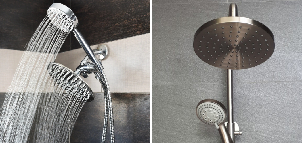 How to Install a Rain Shower Head With Handheld