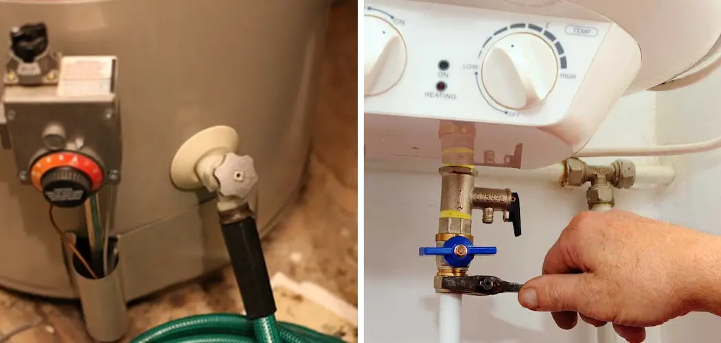 How to Drain a Water Heater Without a Drain Valve