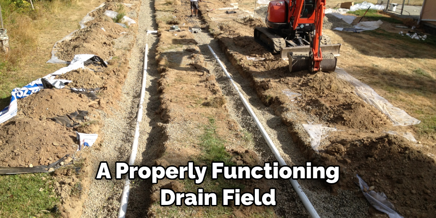 properly functioning drain field