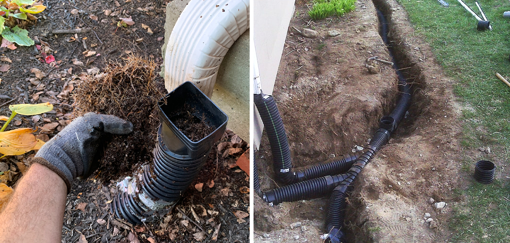 How to Clean Out Gutter Drain Pipes