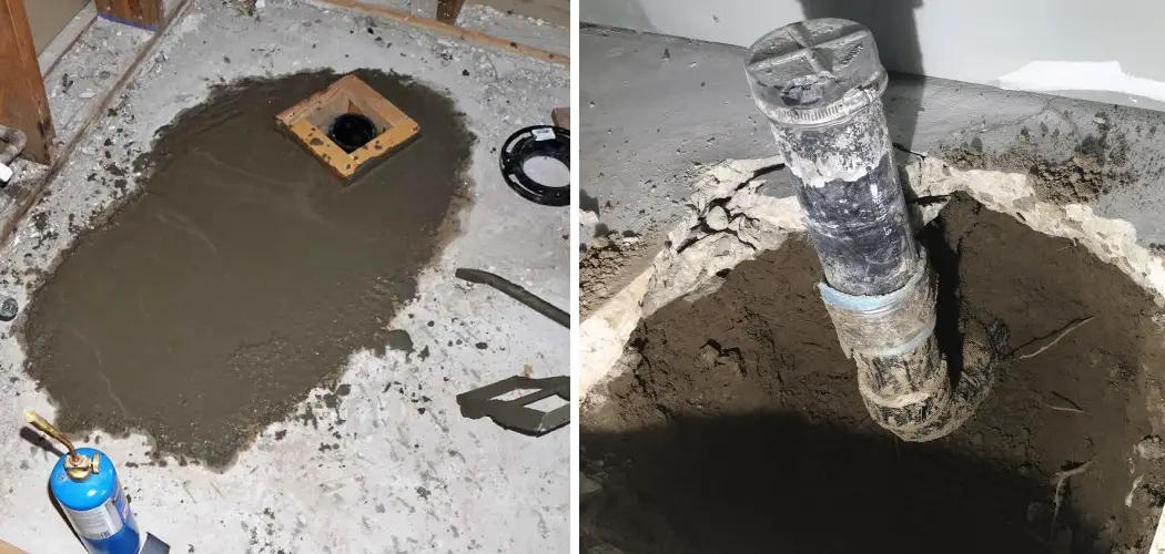 How to Move a Toilet Drain in Concrete