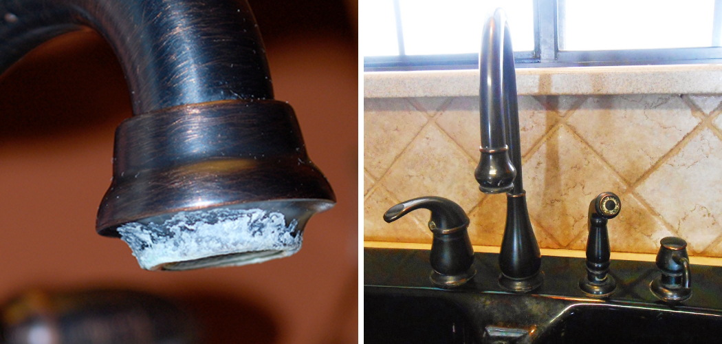 How to Remove Hard Water Stains From Black Faucet